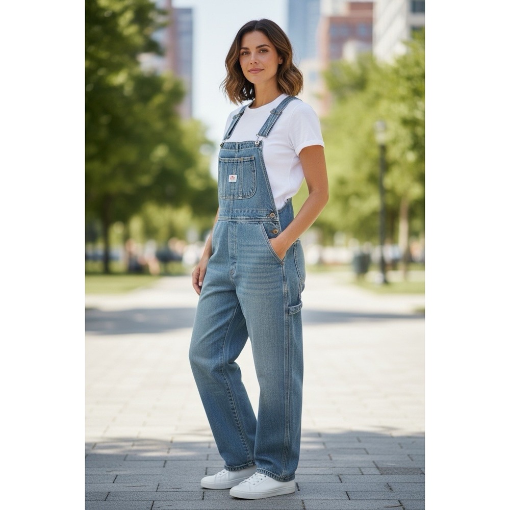 Vintage 80s Squeeze Jeans Bib Overalls Women's Denim
